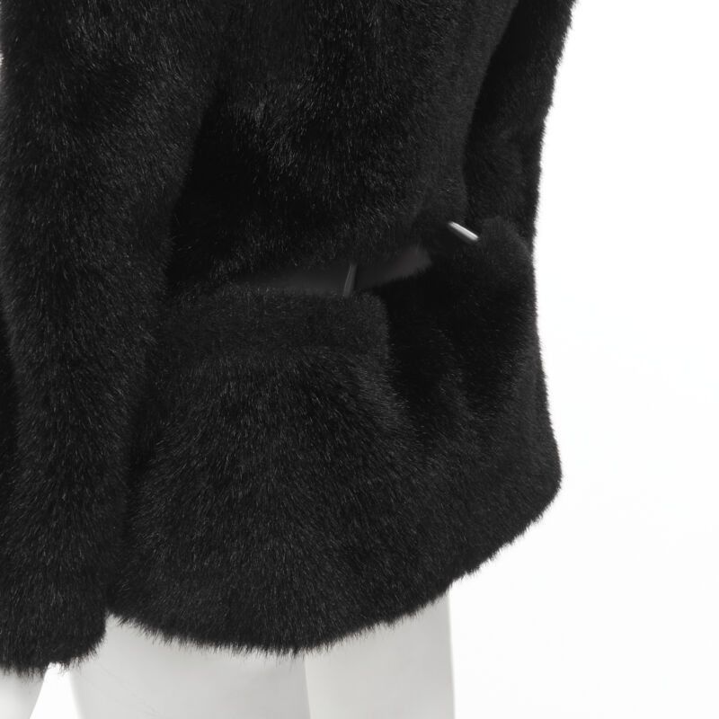 Junya Watanabe vintage JUNYA WATANABE 2001 faux fur clear PVC insert blazer coat M Size M / US 6-8 / IT 42-44 - 9 Thumbnail