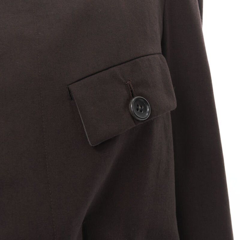 Comme des Garcons runway COMME DES GARCONS 1998 burgundy grey wool corset vest bundled blazer M Size M / US 6-8 / IT 42-44 - 8 Thumbnail