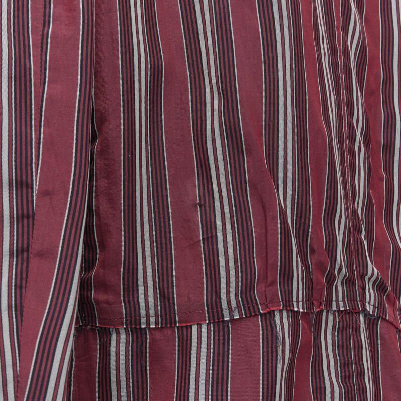 Comme des Garcons vintage COMME DS GARCONS 1991 green stripe deconstructed raw hem blazer jacket M Size M / US 6-8 / IT 42-44 - 9 Thumbnail