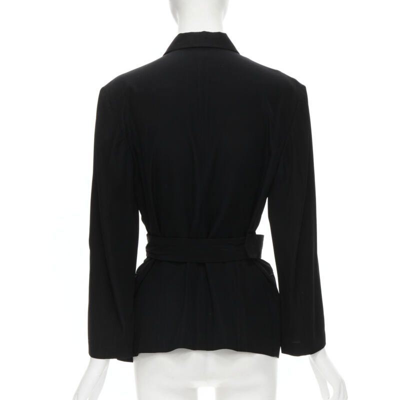 Comme des Garcons vintage COMME DES GARCONS 1988 black chinese knot semi detached hem blazer S Size S / US 4 / IT 40 - 5 Thumbnail