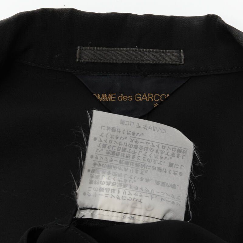 Comme des Garcons vintage COMME DES GARCONS 1988 black chinese knot semi detached hem blazer S Size S / US 4 / IT 40 - 12 Thumbnail