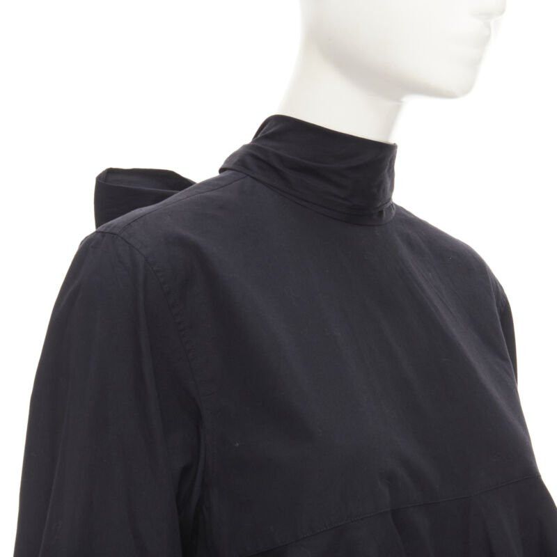 Comme des Garcons COMME DES GARCONS 1980s Vintage black asymmetric tiered flared tie back shirt M Size M / US 6-8 / IT 42-44 - 7 Thumbnail