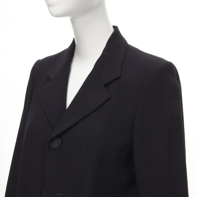 Comme des Garcons vintage COMME DES GARCONS 1992 black wool extra long wide sleeve blazer jacket M Size M / US 6-8 / IT 42-44 - 7 Thumbnail