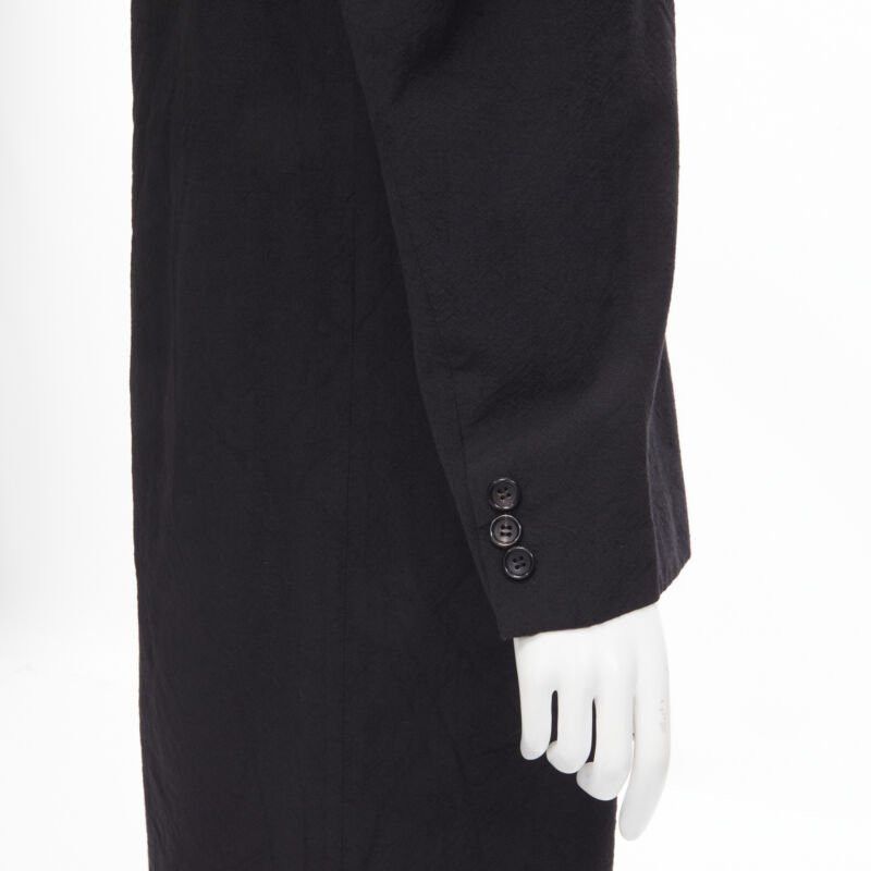 Junya Watanabe vintage JUNYA WATANABE 1994 black wool shoulder padded layered coat dress S Size S / US 4 / IT 40 - 9 Thumbnail
