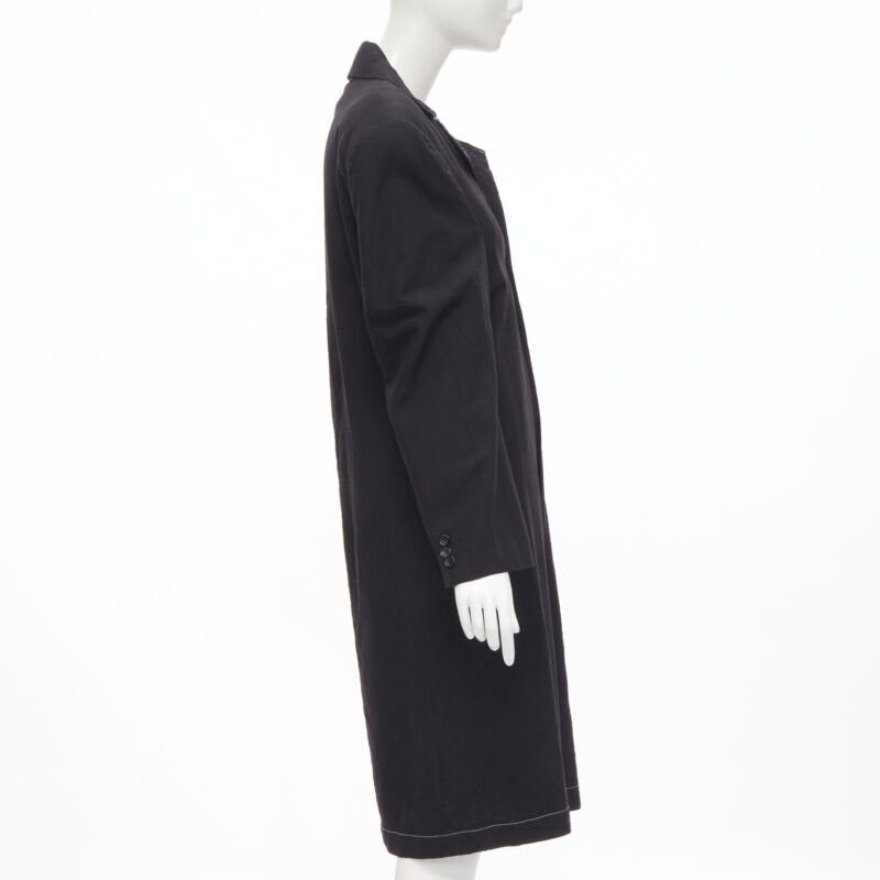 Junya Watanabe vintage JUNYA WATANABE 1994 black wool shoulder padded layered coat dress S Size S / US 4 / IT 40 - 5 Thumbnail