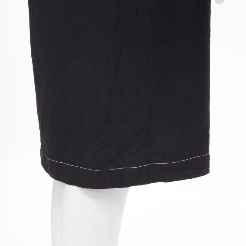 Junya Watanabe vintage JUNYA WATANABE 1994 black wool shoulder padded layered coat dress S Size S / US 4 / IT 40 - 10 Thumbnail