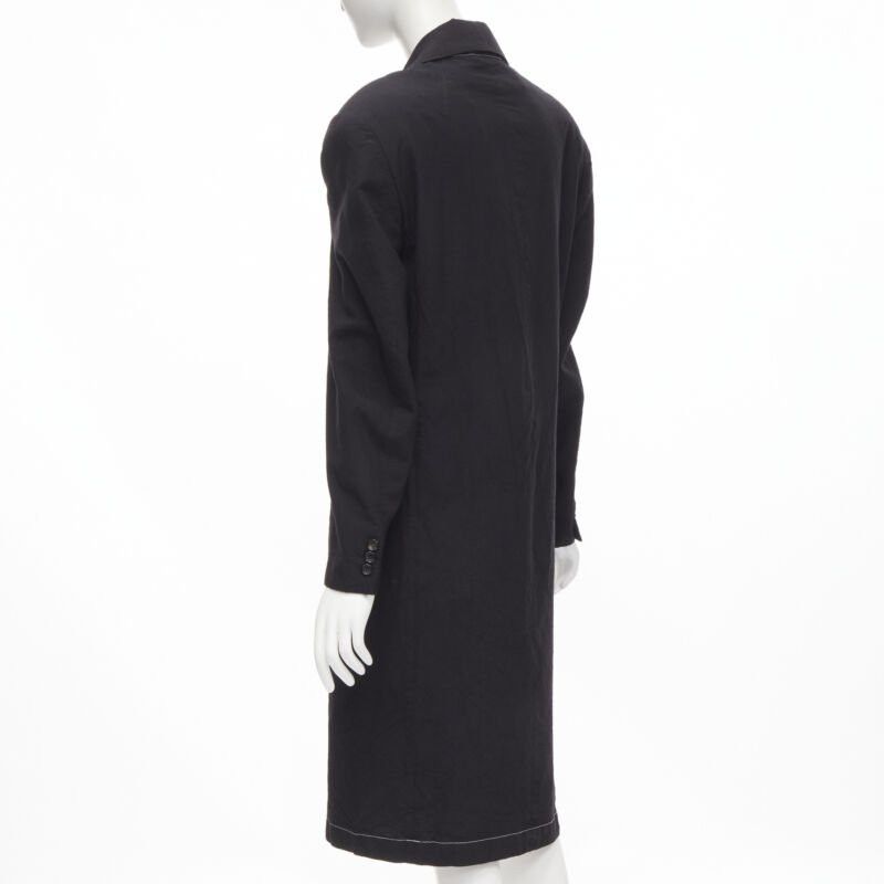 Junya Watanabe vintage JUNYA WATANABE 1994 black wool shoulder padded layered coat dress S Size S / US 4 / IT 40 - 7 Thumbnail