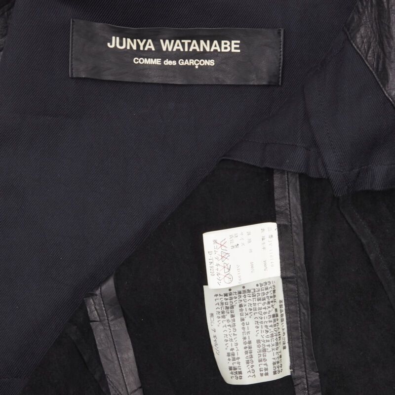 Junya Watanabe vintage JUNYA WATANABE 1992 black cow hide leather distressed raw cut dress M Size M / US 6-8 / IT 42-44 - 10 Thumbnail