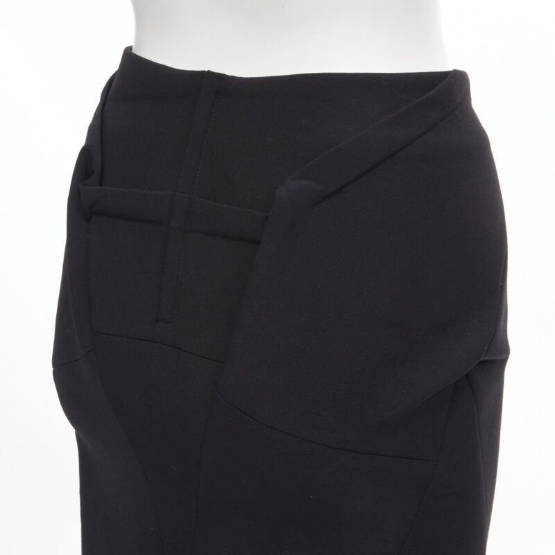 Junya Watanabe vintage JUNYA WATANABE 1999 black scuba origami square neck mermaid skirt S Size S / US 4 / IT 40 - 9 Thumbnail