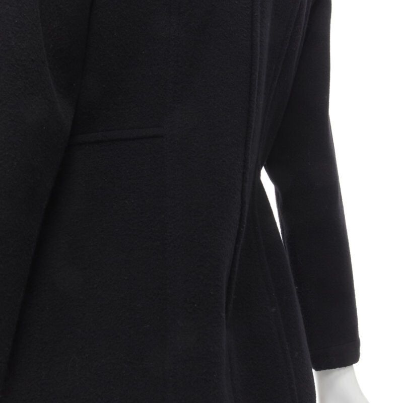 Comme des Garcons vintage COMME DES GARCONS 1980s black wool asymmetric panelled sheath dress M Size M / US 6-8 / IT 42-44 - 8 Thumbnail