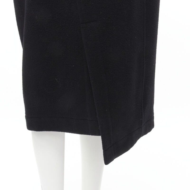 Comme des Garcons vintage COMME DES GARCONS 1980s black wool asymmetric panelled sheath dress M Size M / US 6-8 / IT 42-44 - 9 Thumbnail