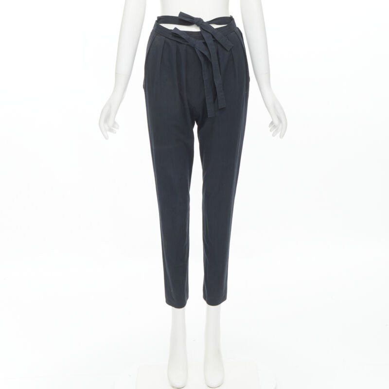 Comme des Garcons COMME DES GARCONS Vintage 1980s double bow tie waist slim leg pants S Size 27" / US 4 / IT 40 - 11 Thumbnail