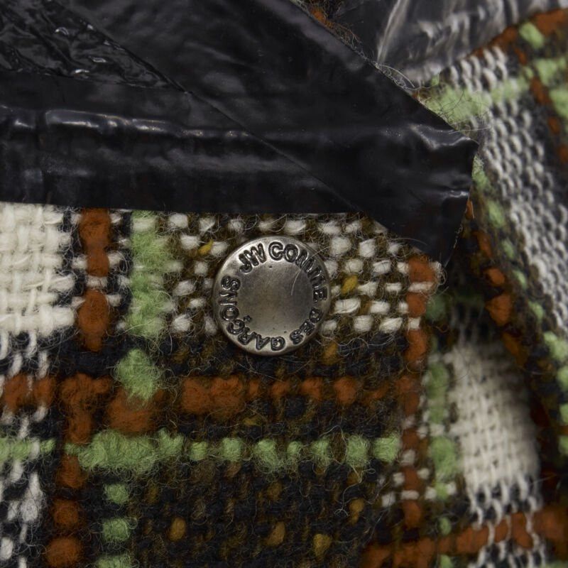 Junya Watanabe JUNYA WATANABE 2005 black lacquered bust green tweed flared cocktail dress M Size M / US 6-8 / IT 42-44 - 9 Thumbnail