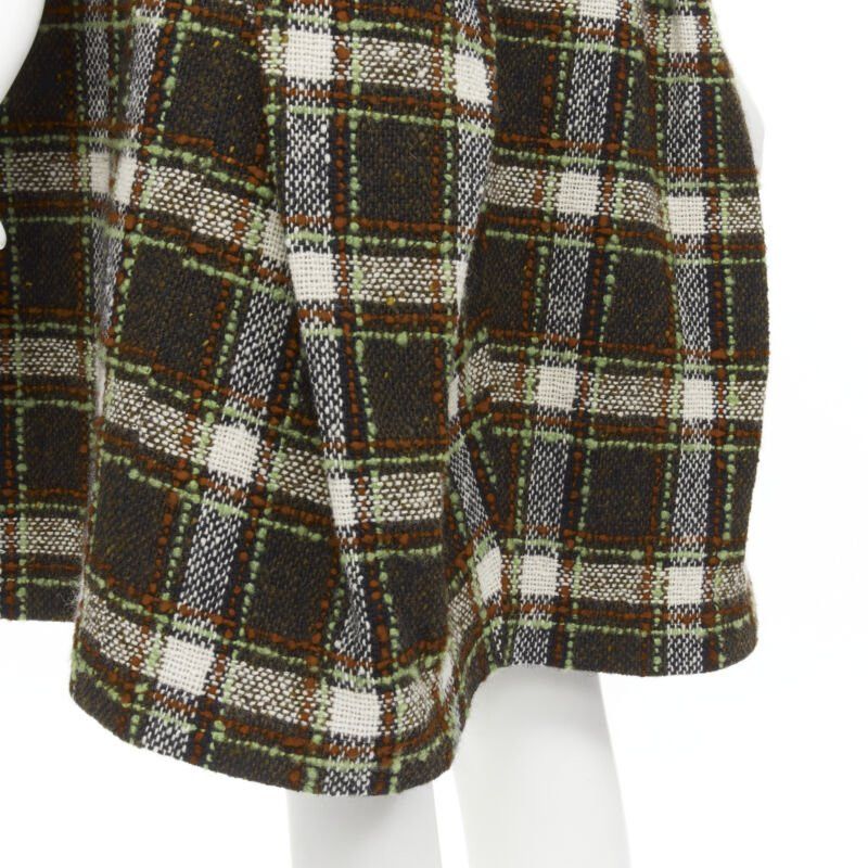 Junya Watanabe JUNYA WATANABE 2005 black lacquered bust green tweed flared cocktail dress M Size M / US 6-8 / IT 42-44 - 10 Thumbnail