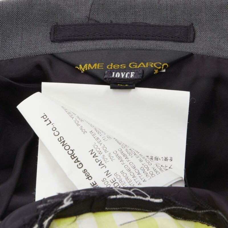 Comme des Garcons COMME DES GARCONS 2007 double layered grey pinstripe draped blazer jacket M Size M / US 6-8 / IT 42-44 - 12 Thumbnail