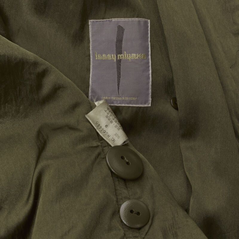 Issey Miyake ISSEY MIYAKE 1980's Vintage khaki green padded shoulder oversized coat M Rare Size M / US 6-8 / IT 42-44 - 10 Thumbnail