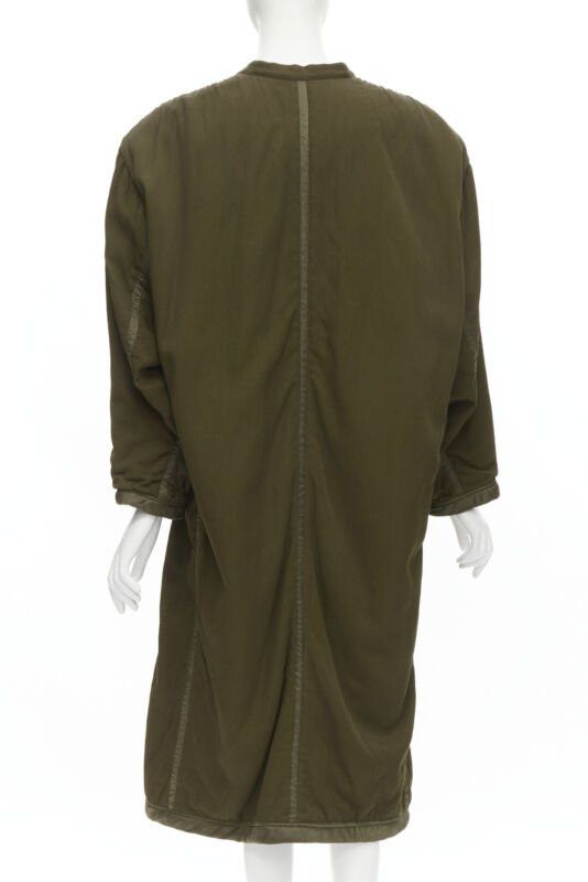 Issey Miyake ISSEY MIYAKE 1980's Vintage khaki green padded shoulder oversized coat M Rare Size M / US 6-8 / IT 42-44 - 5 Thumbnail