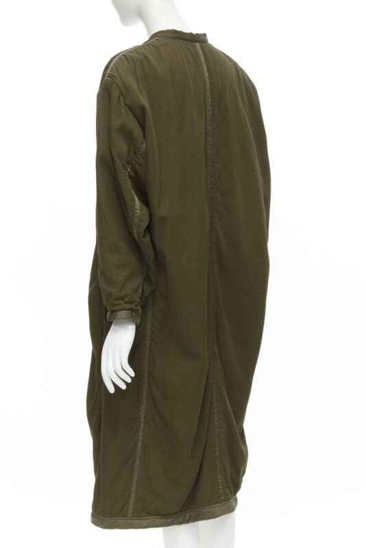 Issey Miyake ISSEY MIYAKE 1980's Vintage khaki green padded shoulder oversized coat M Rare Size M / US 6-8 / IT 42-44 - 6 Thumbnail