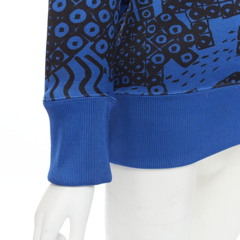 Issey Miyake ISSEY MIYAKE 1980's Vintage blue black illustration print turtleneck sweater M Size M / US 6-8 / IT 42-44 - 7 Thumbnail