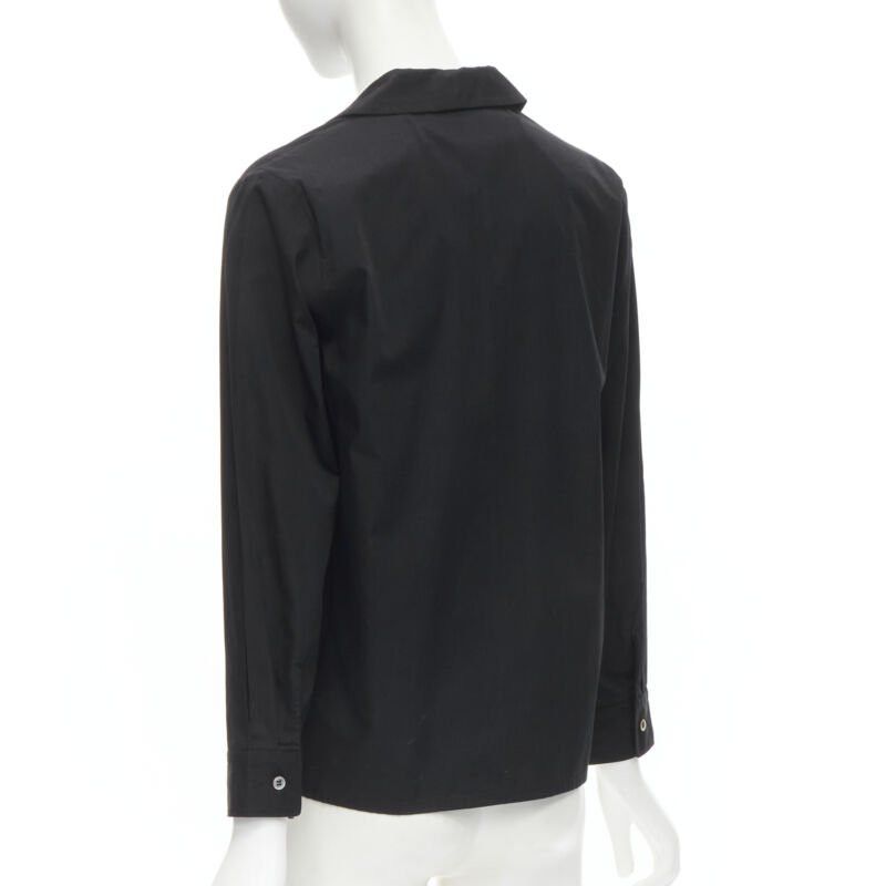 Junya Watanabe JUNYA WATANABE 1999 black cotton rose bud round collar long sleeve shirt M Size M / US 6-8 / IT 42-44 - 6 Thumbnail