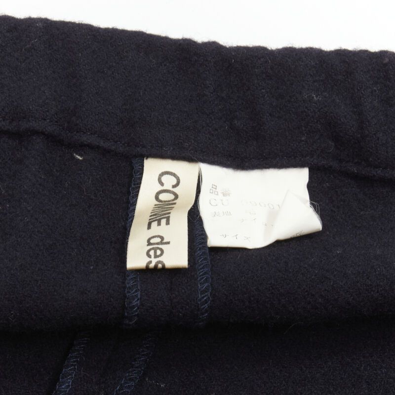 Comme des Garcons COMME DES GARCONS Vintage 1980's black wool cross back cropped jumpsuit S Size 27" / US 4 / IT 40 - 9 Thumbnail