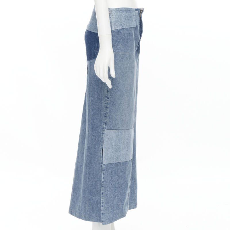 Maison Margiela MAISON MARTIN MARGIELA 1999 Vintage deconstructed patchwork low denim skirt M Size 28" / US 6 / IT 42 - 4 Thumbnail