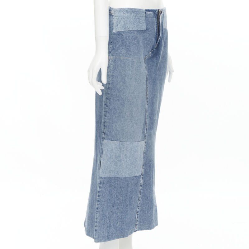 Maison Margiela MAISON MARTIN MARGIELA 1999 Vintage deconstructed patchwork low denim skirt M Size 28" / US 6 / IT 42 - 3 Thumbnail