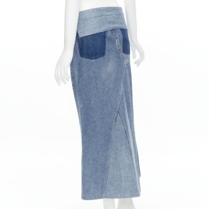 Maison Margiela MAISON MARTIN MARGIELA 1999 Vintage deconstructed patchwork low denim skirt M Size 28" / US 6 / IT 42 - 6 Thumbnail