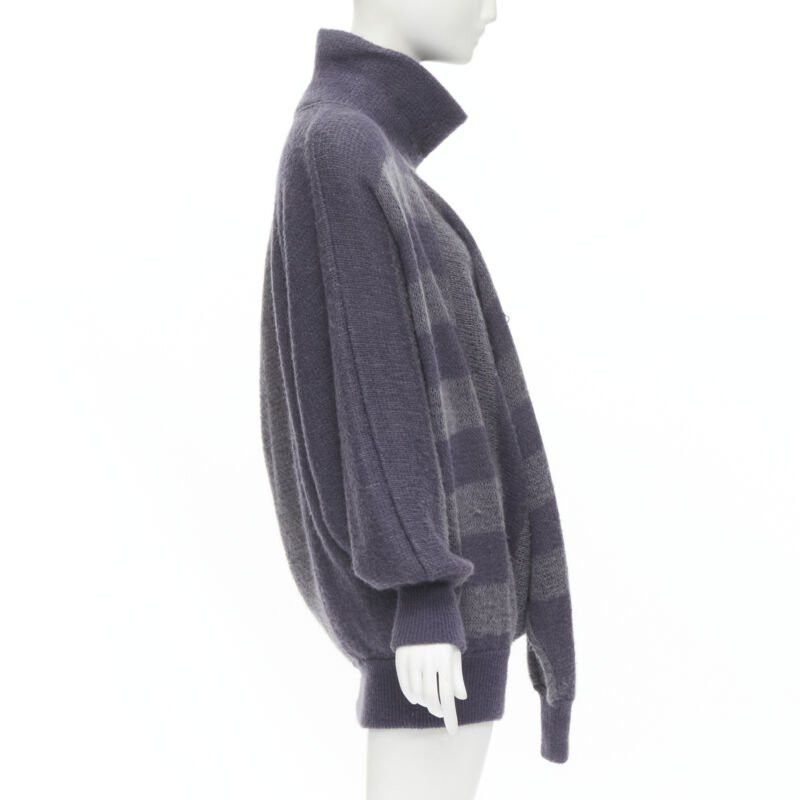 Issey Miyake ISSEY MIYAKE 1980's Vintage deconstructed 3 sleeves striped sweater dress M Rare Size M / US 6-8 / IT 42-44 - 6 Thumbnail