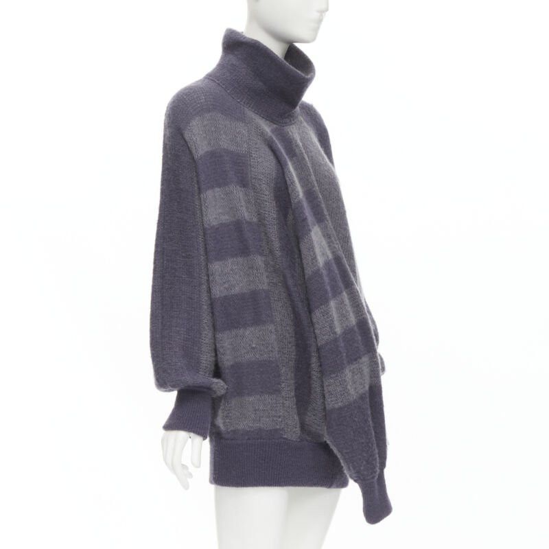 Issey Miyake ISSEY MIYAKE 1980's Vintage deconstructed 3 sleeves striped sweater dress M Rare Size M / US 6-8 / IT 42-44 - 5 Thumbnail