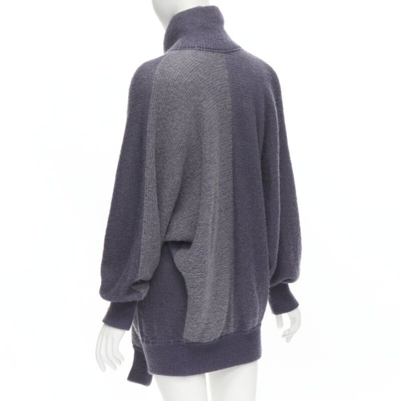 Issey Miyake ISSEY MIYAKE 1980's Vintage deconstructed 3 sleeves striped sweater dress M Rare Size M / US 6-8 / IT 42-44 - 8 Thumbnail
