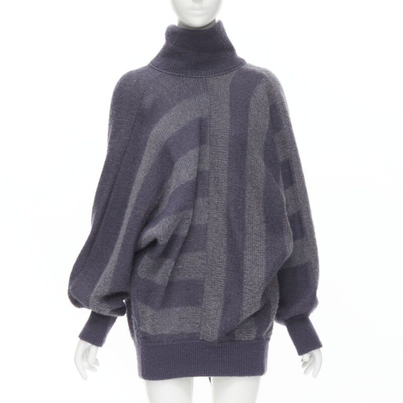Issey Miyake ISSEY MIYAKE 1980's Vintage deconstructed 3 sleeves striped sweater dress M Rare Size M / US 6-8 / IT 42-44 - 3 Thumbnail
