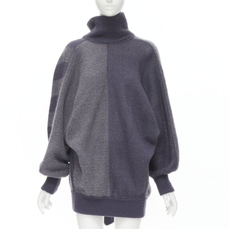 Issey Miyake ISSEY MIYAKE 1980's Vintage deconstructed 3 sleeves striped sweater dress M Rare Size M / US 6-8 / IT 42-44 - 4 Thumbnail