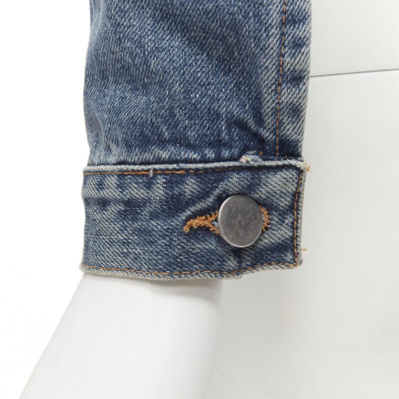 Maison Margiela vintage MAISON MARGIELA Iconic blue denim pinched collar denim jacket IT38 XS Size XS / US 0-2 / IT 36-38 - 9 Thumbnail