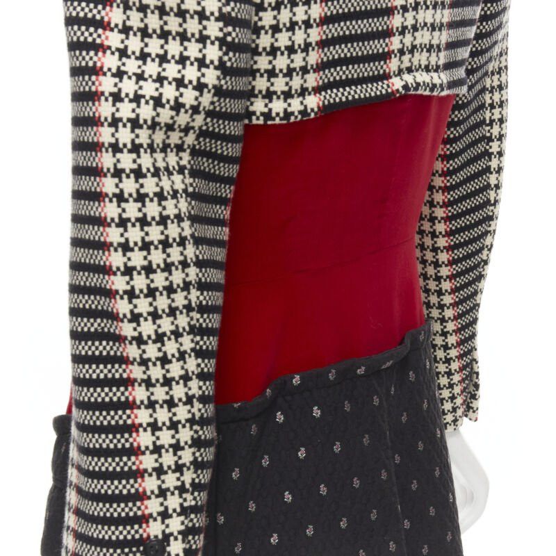 Comme des Garcons vintage COMME DES GARCONS 2001 tweed velvet jacquard deconstructed blazer S Size S / US 4 / IT 40 - 8 Thumbnail