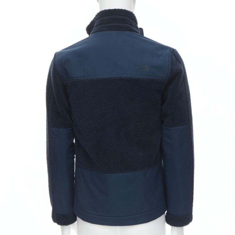 The North Face NORTH FACE navy blue fleece patch flap pocket asymmetric zip up jacket XS S Size US XS / EU 42 / 0 - 5 Thumbnail