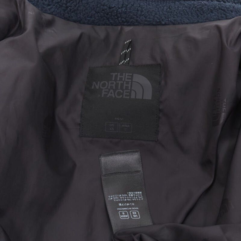 The North Face NORTH FACE navy blue fleece patch flap pocket asymmetric zip up jacket XS S Size US XS / EU 42 / 0 - 9 Thumbnail