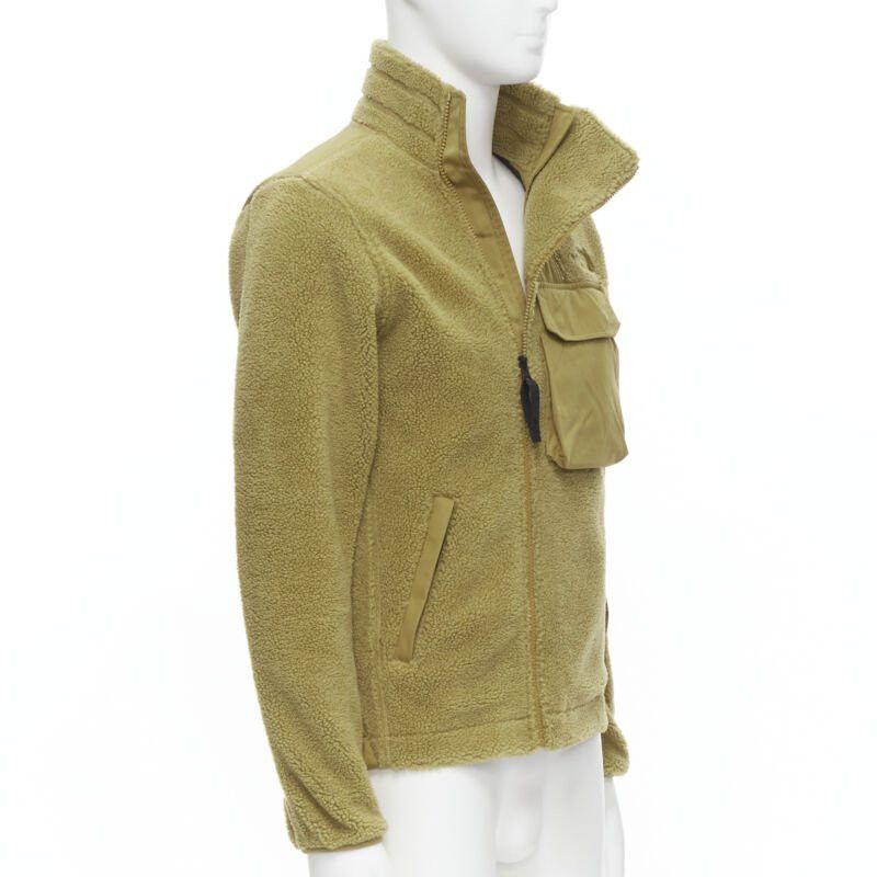 The North Face NORTH FACE tan brown fleece patch flap pocket asymmetric zip up jacket XS S Size US XS / EU 42 / 0 - 3 Thumbnail