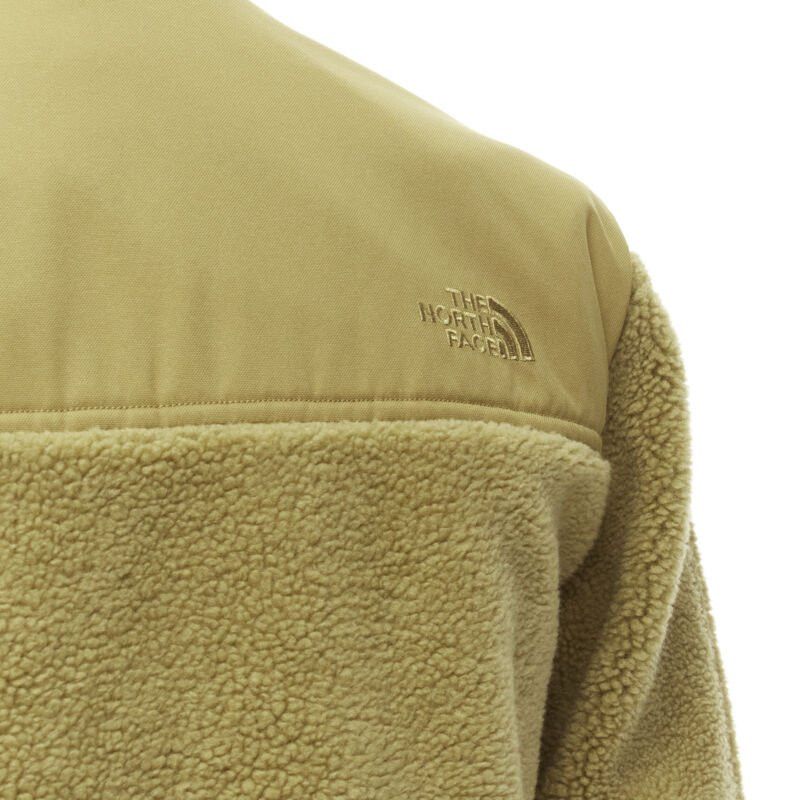The North Face NORTH FACE tan brown fleece patch flap pocket asymmetric zip up jacket XS S Size US XS / EU 42 / 0 - 9 Thumbnail