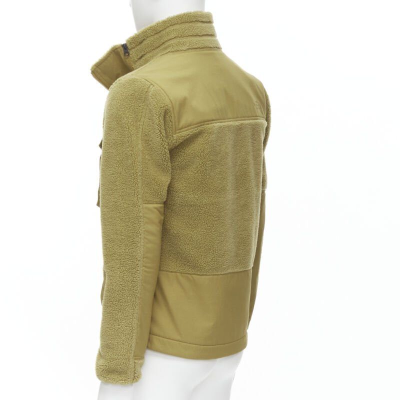 The North Face NORTH FACE tan brown fleece patch flap pocket asymmetric zip up jacket XS S Size US XS / EU 42 / 0 - 6 Thumbnail