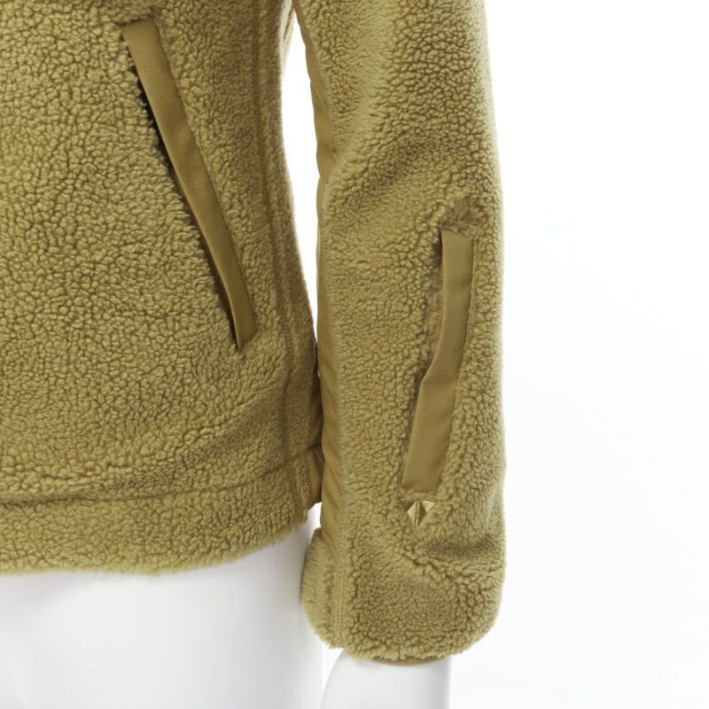 The North Face NORTH FACE tan brown fleece patch flap pocket asymmetric zip up jacket XS S Size US XS / EU 42 / 0 - 8 Thumbnail