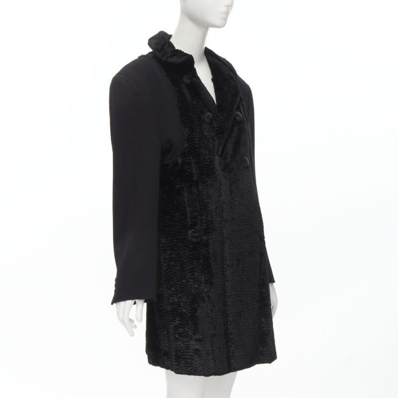 Comme des Garcons COMME DES GARCONS Vintage 1993 faux fur deconstructed oversized coat XL Size M / US 6-8 / IT 42-44 - 4 Thumbnail