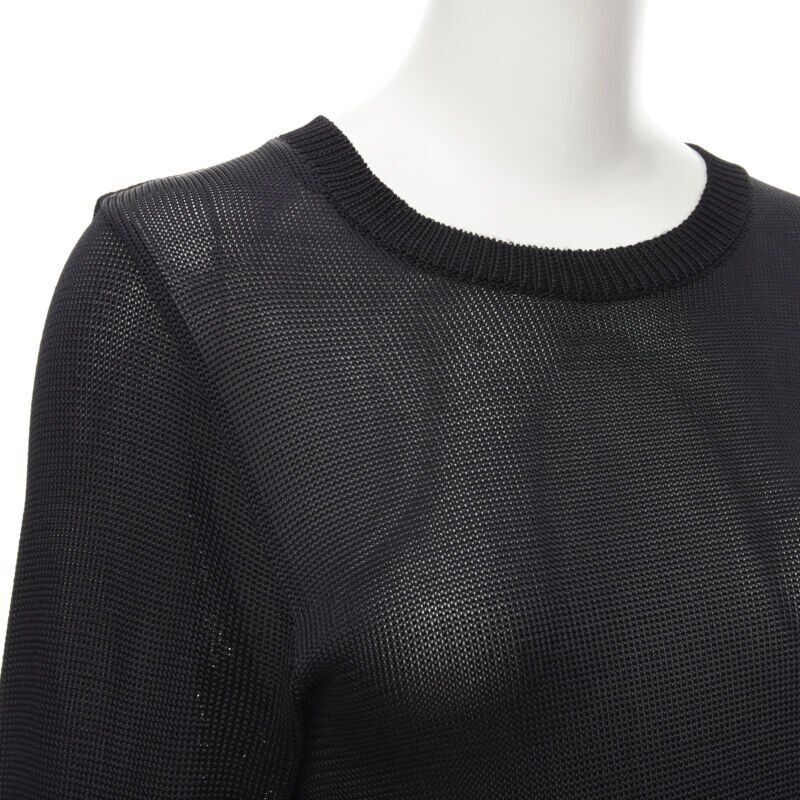 Comme des Garcons COMME DES GARCONS Vintage 1980s black extra long sleeves angular sweater dress Size M / US 6-8 / IT 42-44 - 7 Thumbnail