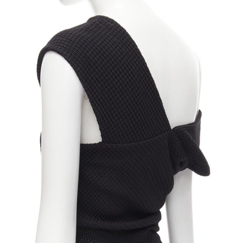 Comme des Garcons COMME DES GARCONS Vintage 1980s acetate knit angular draped handkerchief dress M Size M / US 6-8 / IT 42-44 - 9 Thumbnail