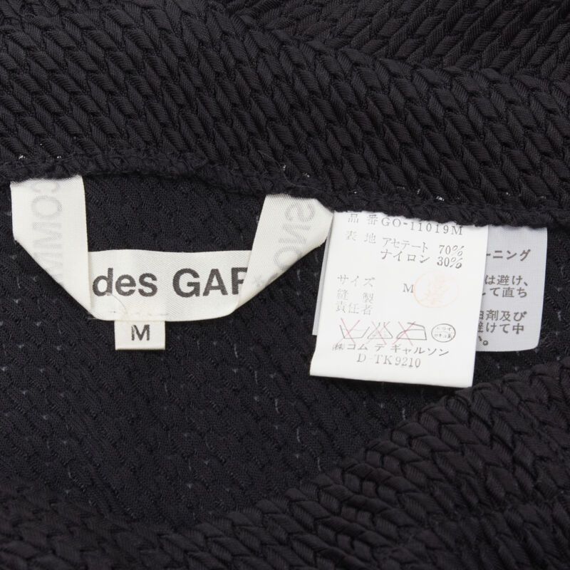 Comme des Garcons COMME DES GARCONS Vintage 1980s acetate knit angular draped handkerchief dress M Size M / US 6-8 / IT 42-44 - 10 Thumbnail