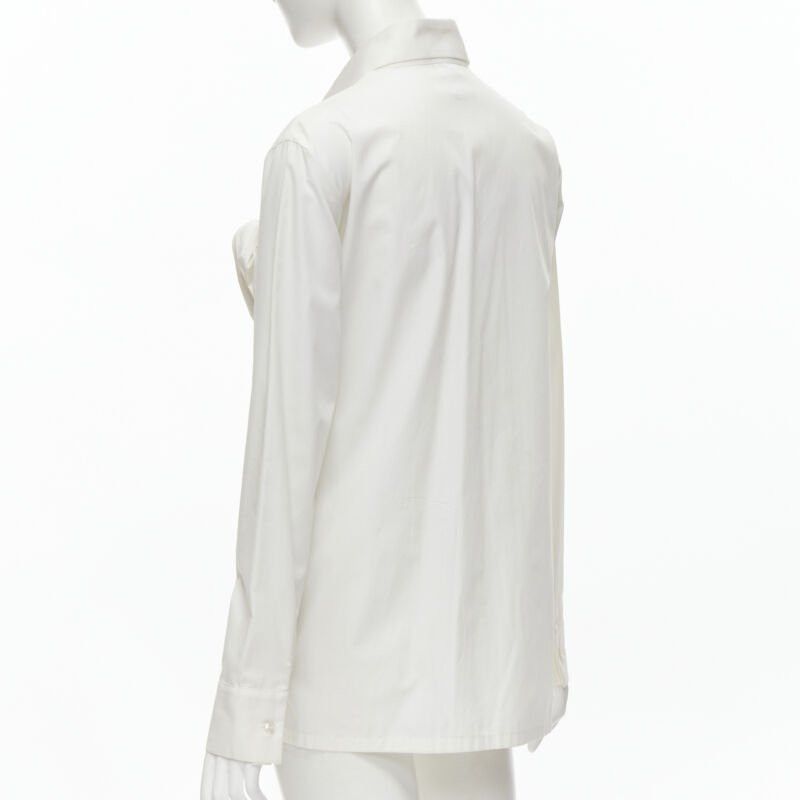 Yohji Yamamoto YOHJI YAMAMOTO 2015 Runway white Madam Gres inspired knife pleat shirt JP3 L Size L / US 10 / IT 46 - 6 Thumbnail