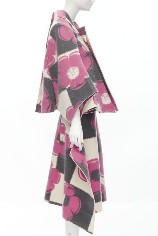Comme des Garcons rare COMME DES GARCONS 2012 Runway 2D Flat Packed Doll floral checkered set XS Size S / US 4 / IT 40 - 4 Thumbnail