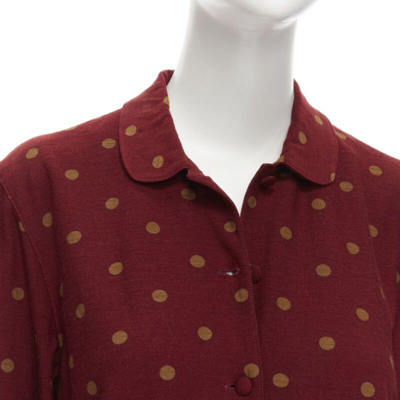 Comme des Garcons COMME DSE GARCONS 1980's Vintage red polka babydoll skirt down set S Size S / US 4 / IT 40 - 2 Thumbnail