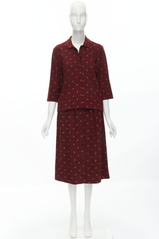 Comme des Garcons COMME DSE GARCONS 1980's Vintage red polka babydoll skirt down set S Size S / US 4 / IT 40 - 12 Thumbnail