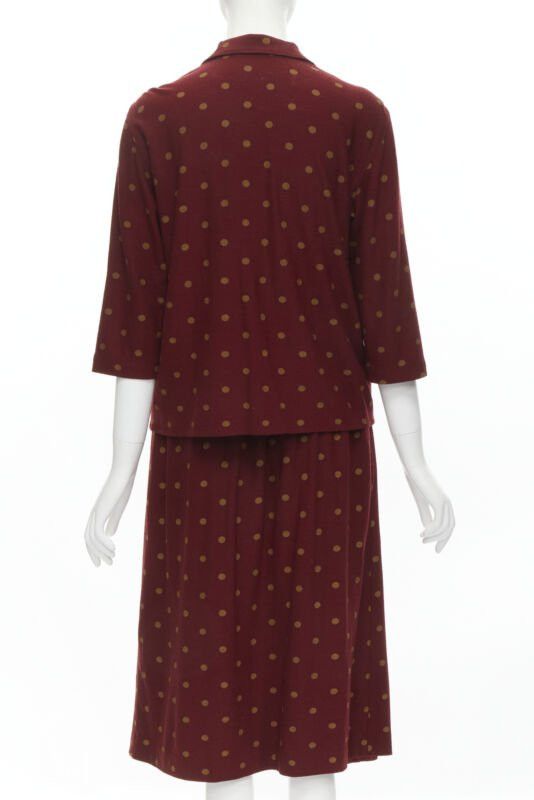 Comme des Garcons COMME DSE GARCONS 1980's Vintage red polka babydoll skirt down set S Size S / US 4 / IT 40 - 5 Thumbnail